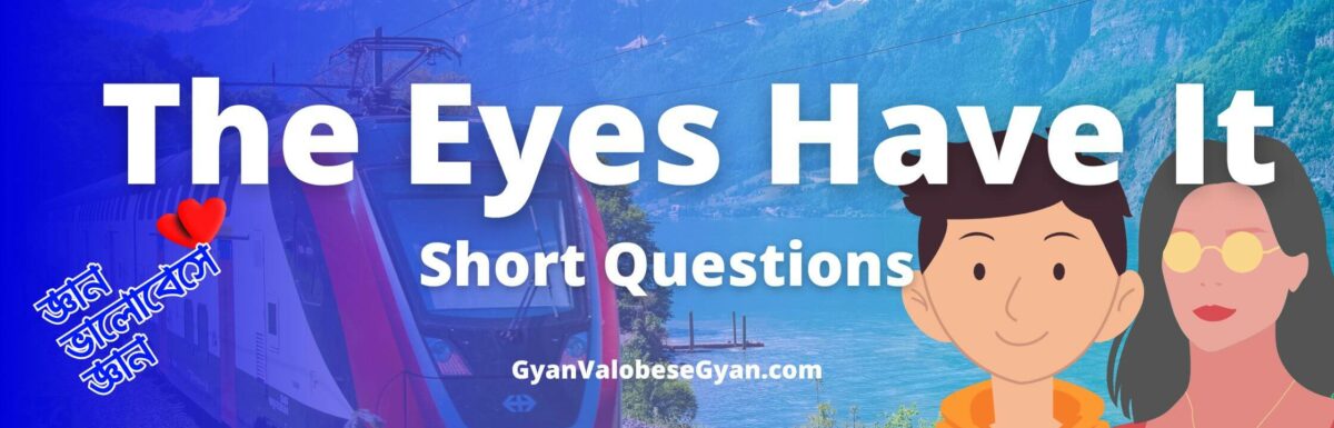 What was tantalizing to the author of The Eyes Have It? Important Short Questions and Answers for Class 12, Higher Secondary Examination, WBCHSE