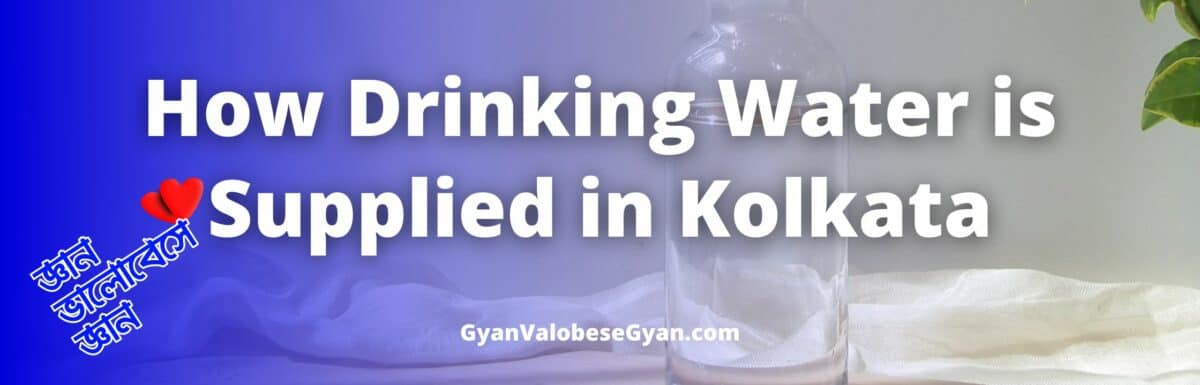 How Drinking Water is Supplied in Kolkata – Study the following flow chart and describe in about 100 words how drinking water is supplied in Kolkata from Palta Water Works.