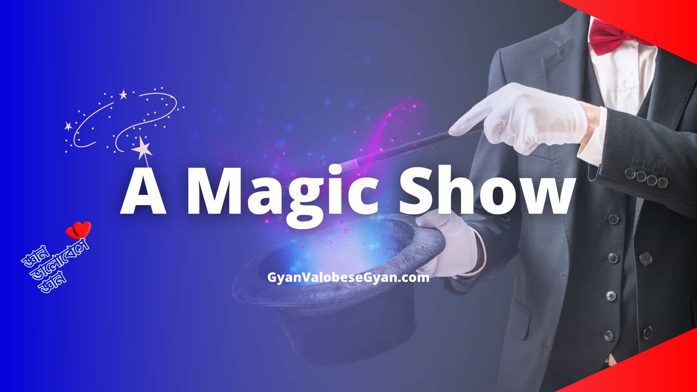 A Magic Show - Write a paragraph on a magic show. Use the following ...