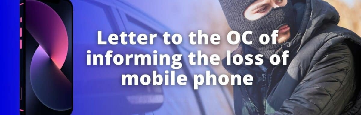 You have lost your mobile phone. Write a letter to the OC of your local Police Station informing him about it.